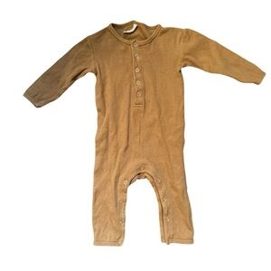 Quincy Mae 3-6mo. Tan baby One Piece